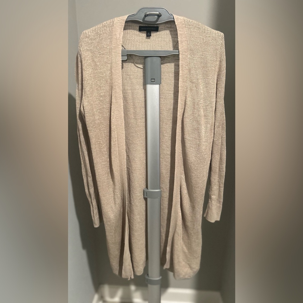 Banana Republic | Long Gold Ribbed Cardigan